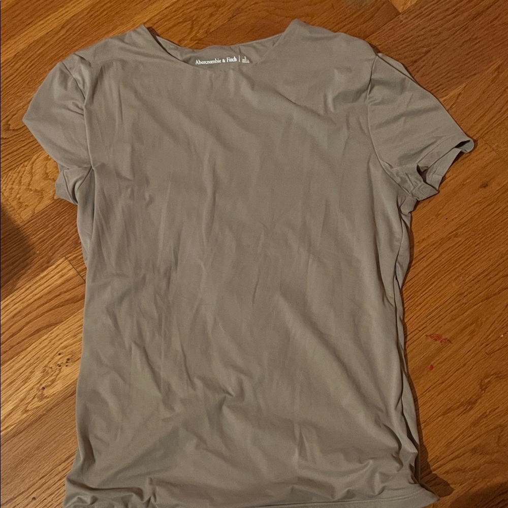 Abercrombie & Fitch Taupe Short Sleeve Tee